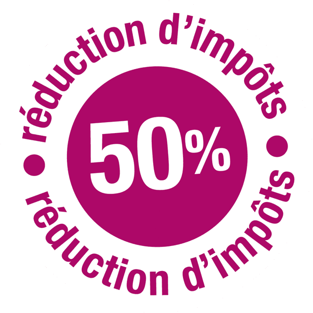 50 % de réduction d'impôts
